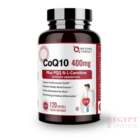 Nature Target CoQ10 400mg with PQQ & BioPerine | 120 Softgels