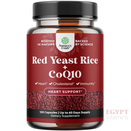 Nature's Craft Red Yeast Rice with CoQ10 |120 Count