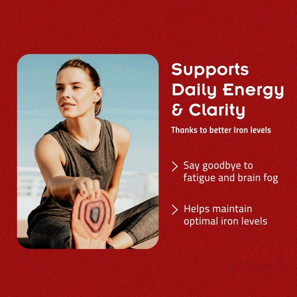SiderAL Forte Iron Supplement Clinically Shown to Increase Iron Without Side Effects | Sucrosomial High Absorption Gentle Iron Pills for Women and Men | Vitamin C | Anemia & Energy Support | 30 Count - Image 3