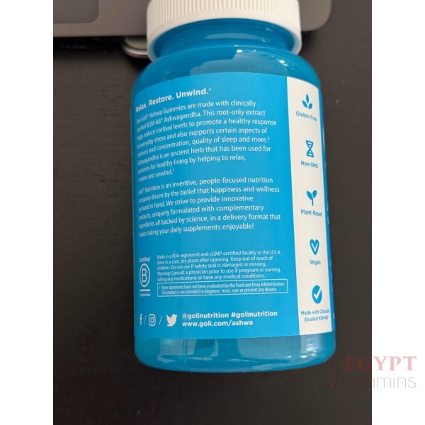 Goli Ashwagandha & Vitamin D Gummy - 60 Count - Image 2
