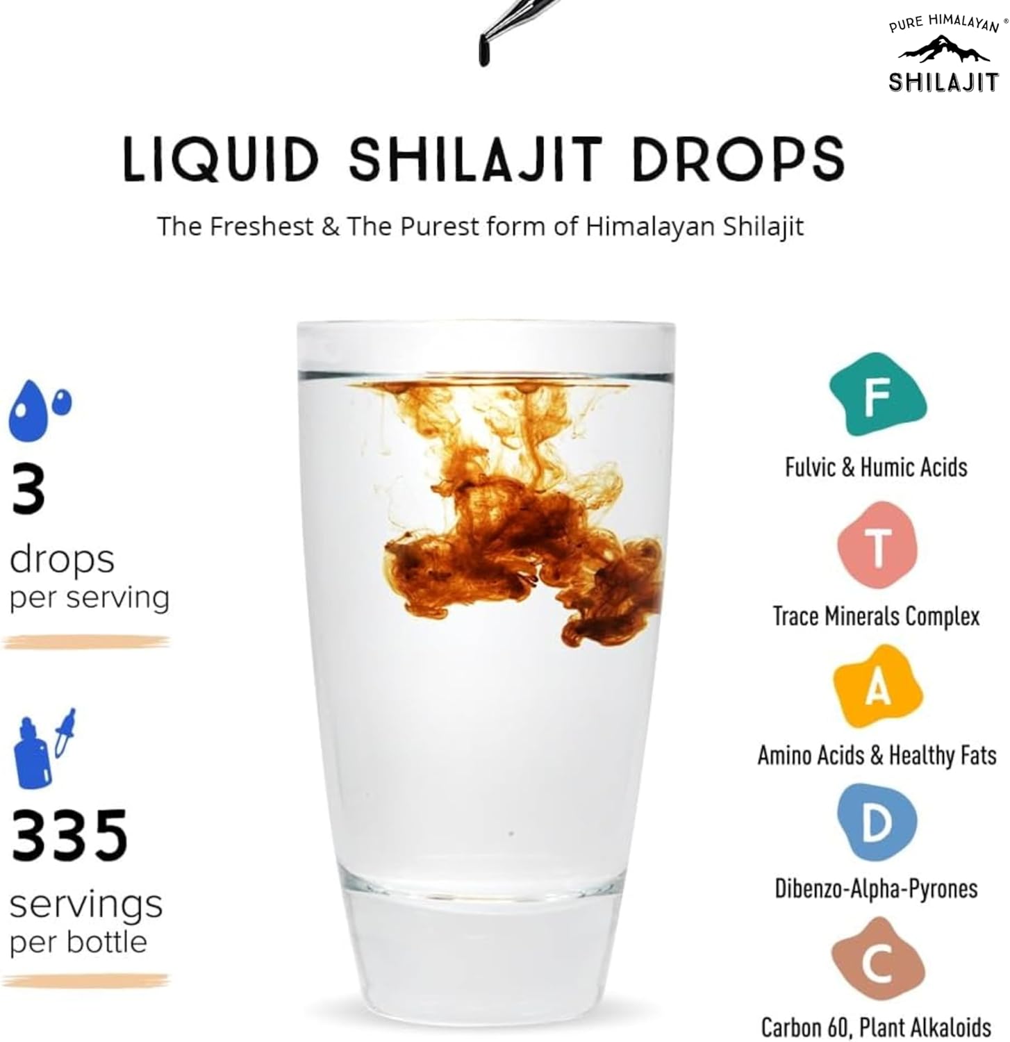 Pure Himalayan Shilajit Drops | Liquid Fulvic Acid | 50ml - Image 5