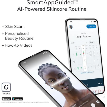GESKE SmartAppGuided™ MicroCurrent Skin Scrubber & Blackhead Remover