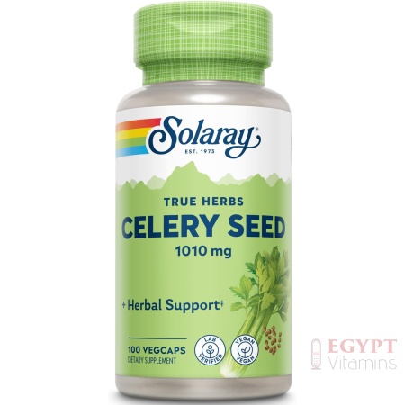 Solaray Celery Seed, 505mg, 100 Vegetarian Capsules