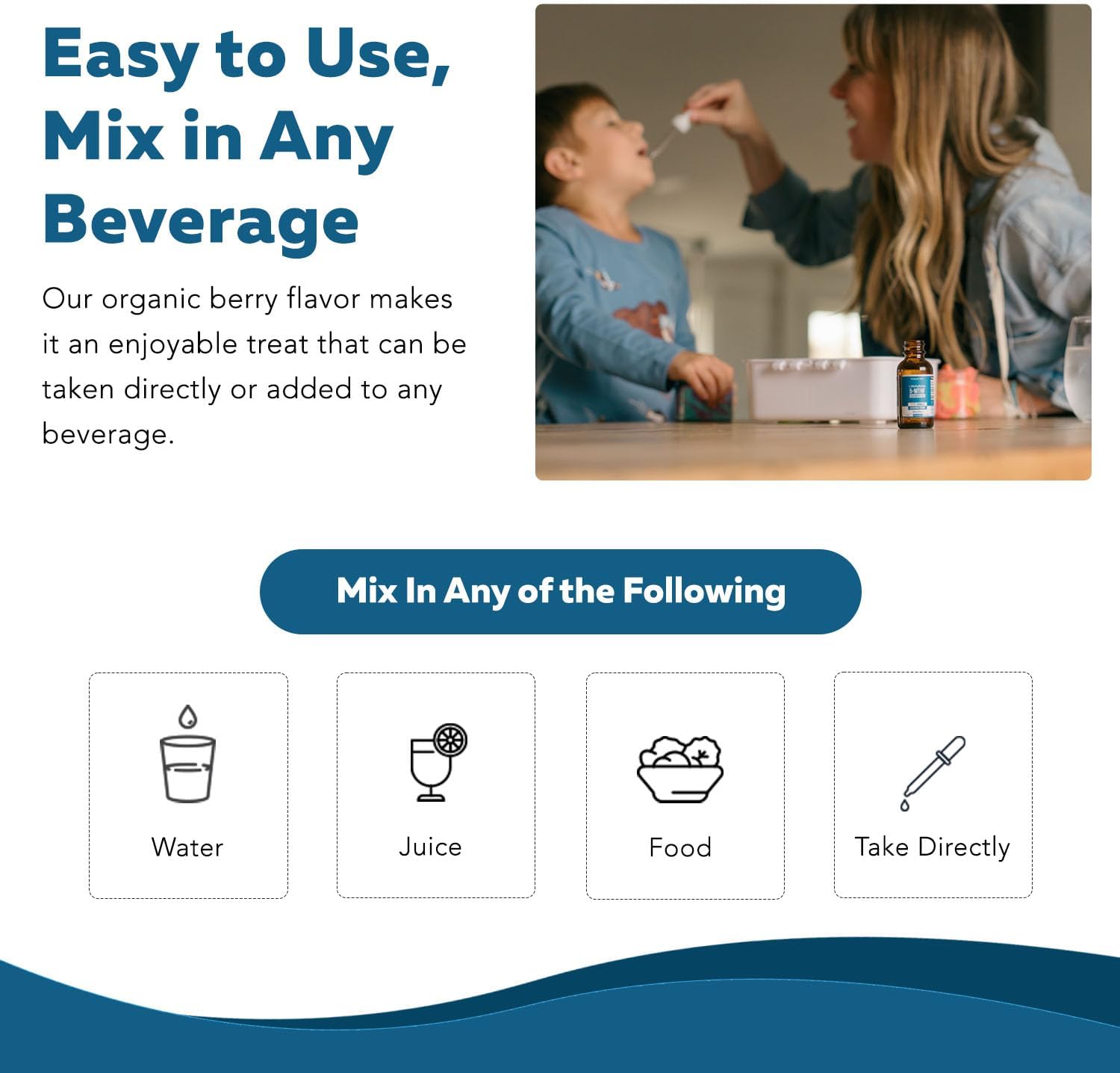 Organic Kids Methylfolate + Methyl B12 Cofactor - Organic Berry Flavor, Sublingual Form - 5-MTHF Form, Superior Form of Folate - Adjustable Dosing for All Ages - Mood, Behavior, Cognition - 1 oz. - Image 5