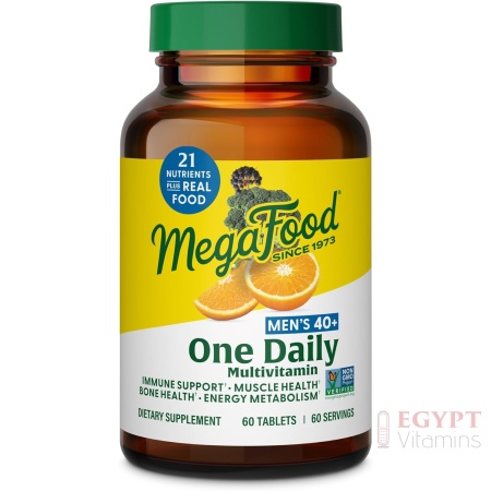 MegaFood Men's 40+ One Daily Multivitamin for Men | 60 Tabs