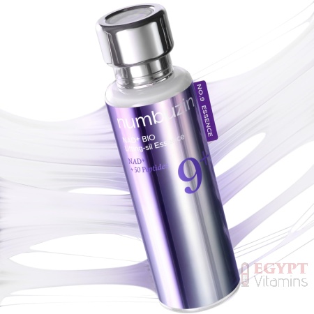 numbuzin No.9 Essence | NAD+ BIO Lifting-sil Essence | Firming, Reduce Wrinkles, Fine Lines | Peptides, NAD+ | Serum for Sagging, Aging, Dull Skin | 1.69 fl. oz.