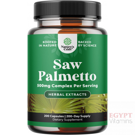 Extra Strength Saw Palmetto Extract - Advanced Herbal Complex for Hair Health and Urinary Support with Plant Sterols & Flavonoids - Potent Herbal Supplement with 500mg per Serving - 200 Capsules