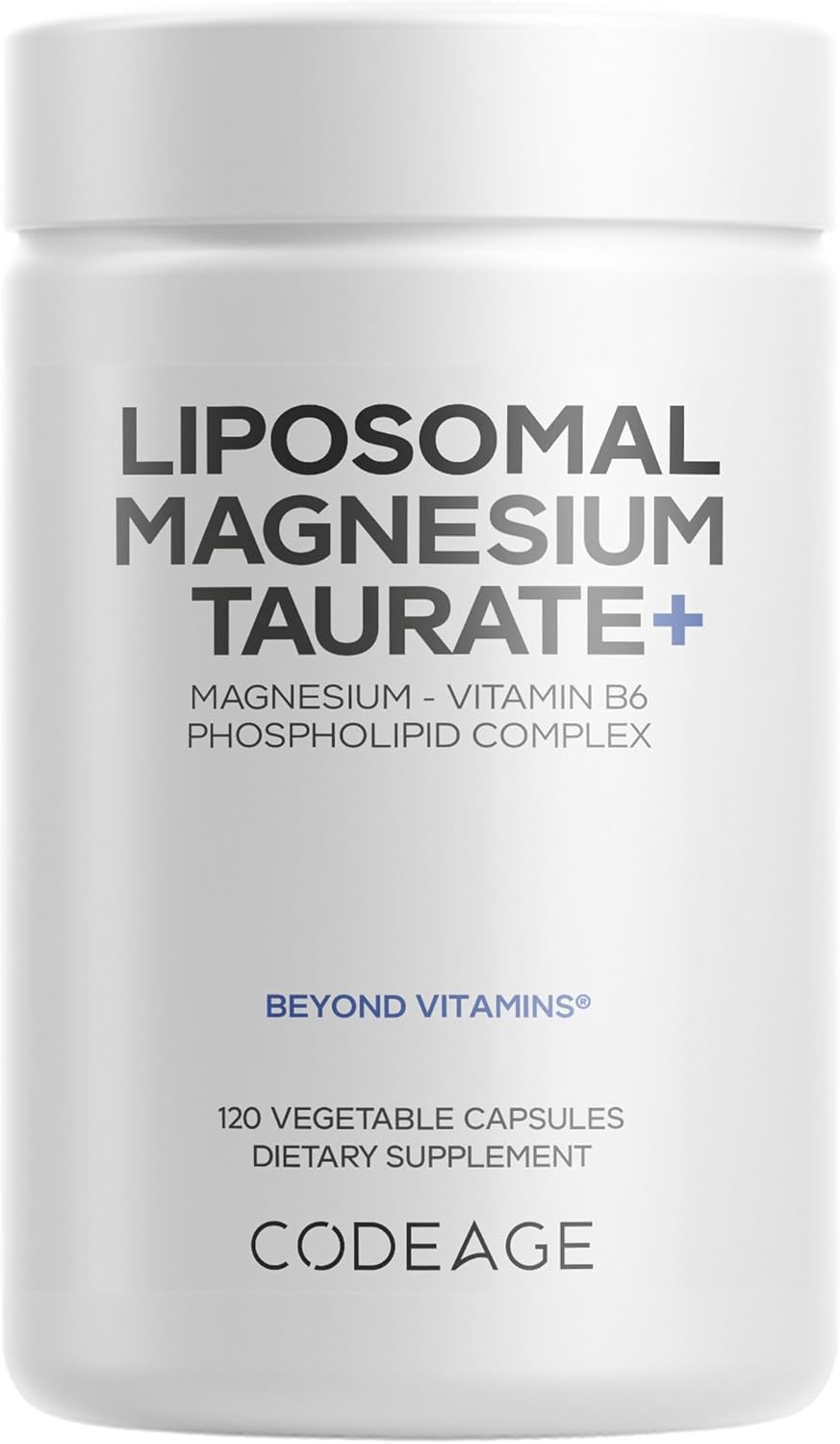 Codeage Liposomal Magnesium Taurate+ | 120 Capsules