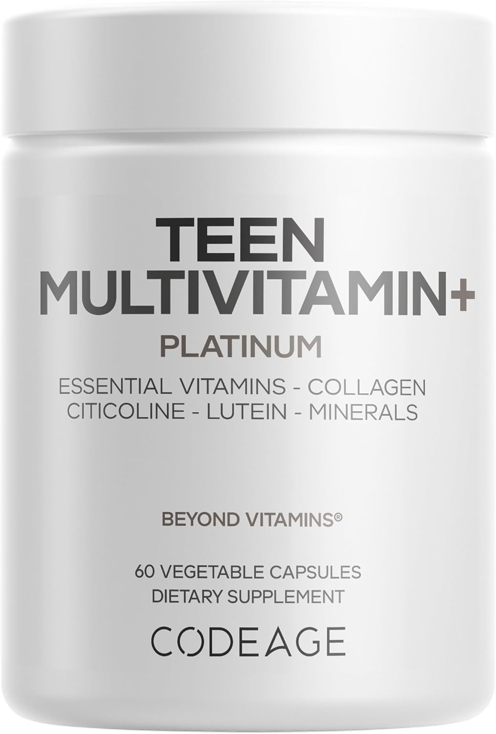 Codeage Teen Multivitamin+ Platinum | 60 Capsules
