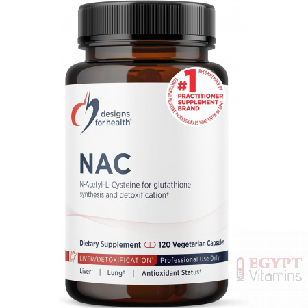 Designs for Health NAC 900mg | 120 Capsules | Immune & Detox