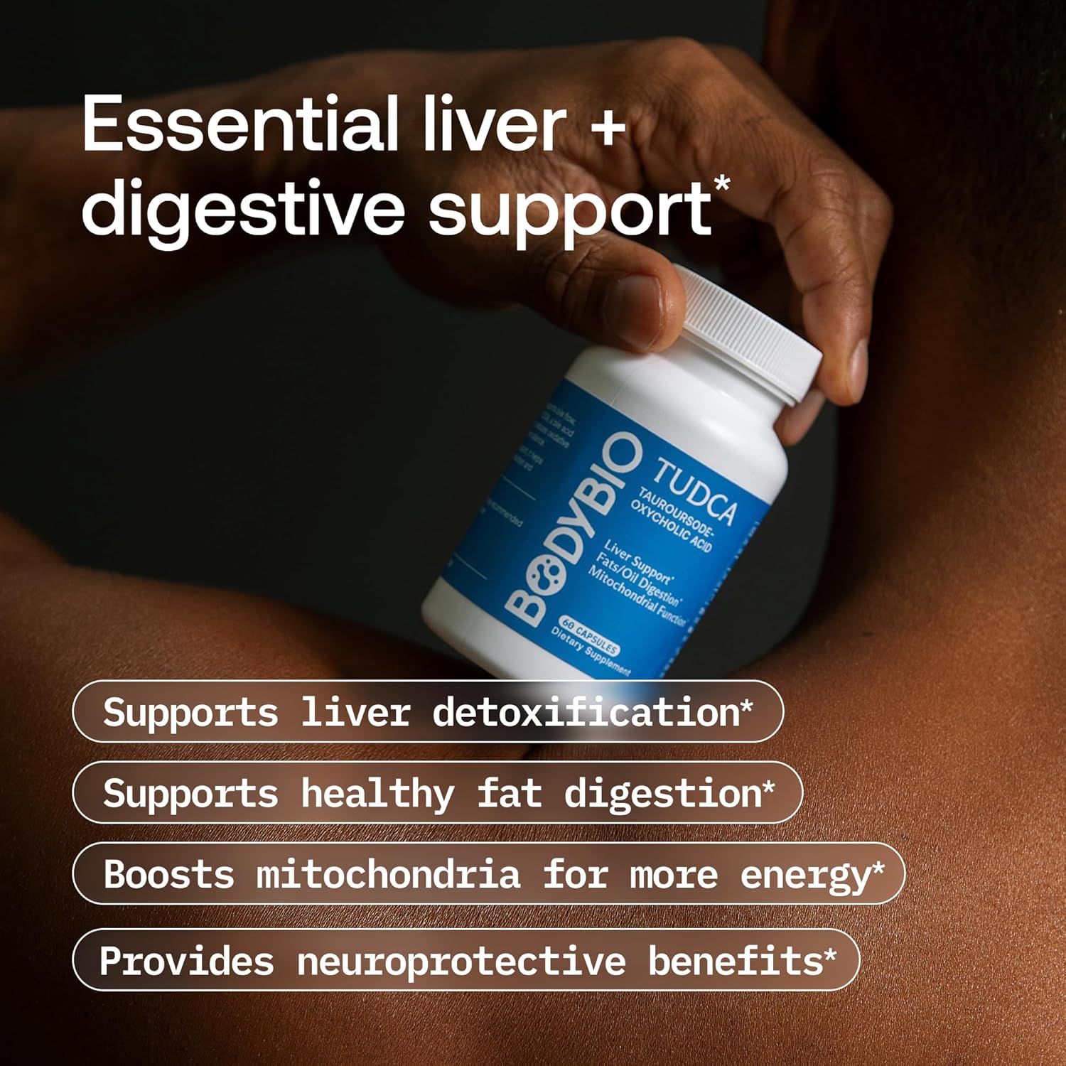 BodyBio TUDCA | Bile Flow & Liver Detox Support | 60 Capsules - Image 8