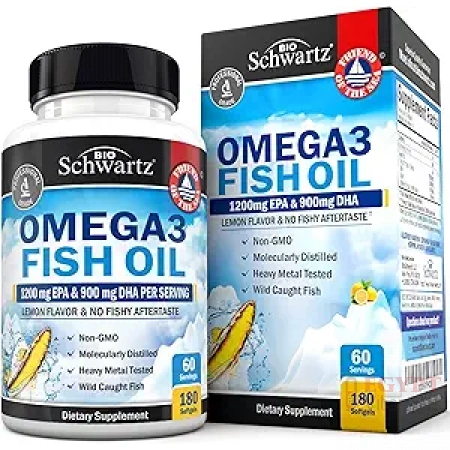 BioSchwartz Omega 3 Fish Oil, 180 Softgels
