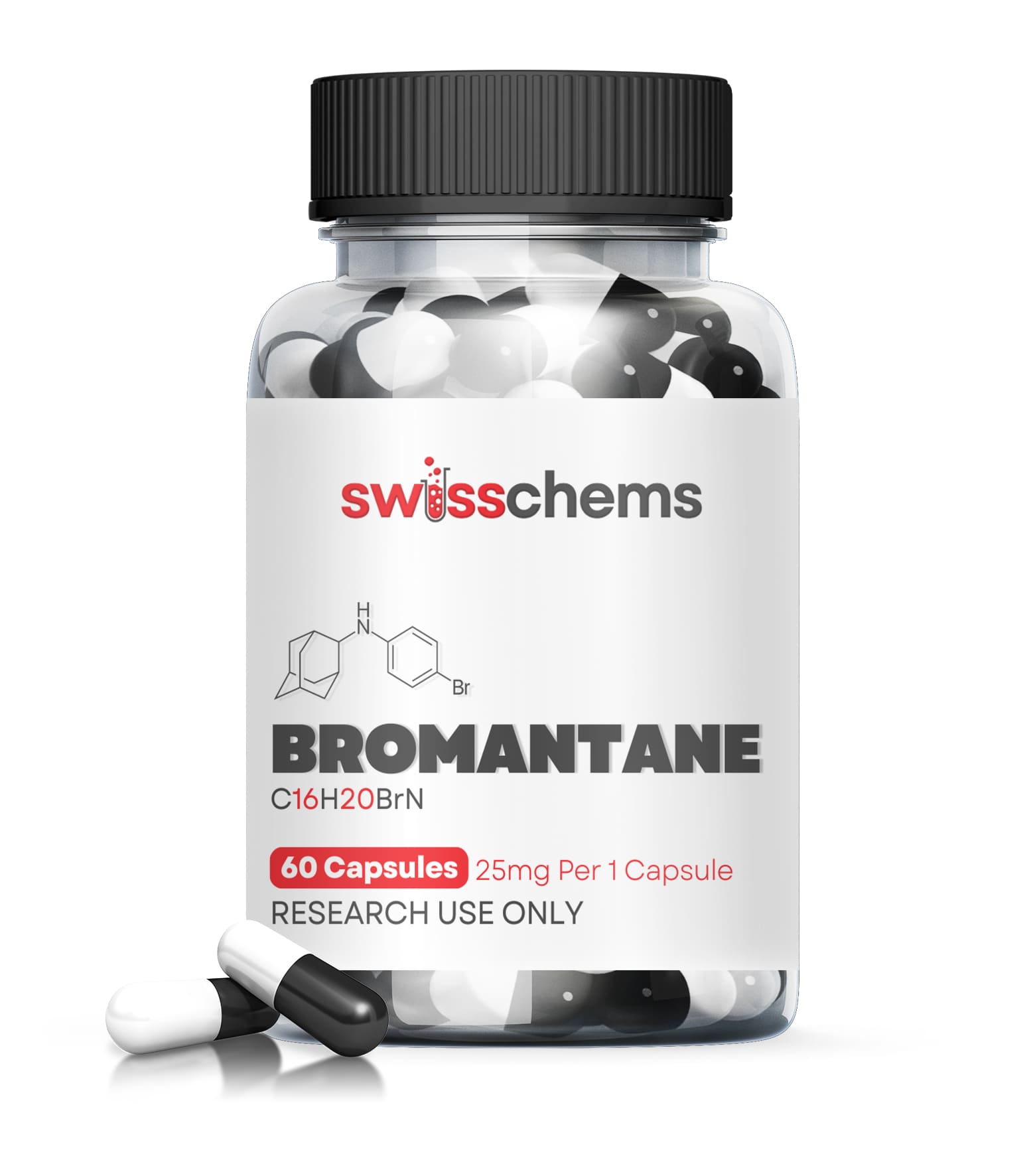 منتج Bromantane من Swisschem (25 مجم) | 60 كبسولة