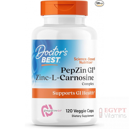 زنك كارنوزين (PepZin GI) من دكتورز بست | 120 كبسولة
