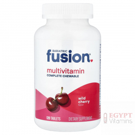 {Open Bottle} Bariatric Fusion Complete Chewable Multivitamin | Post-Surgery Support | 120 Chewable Tablets